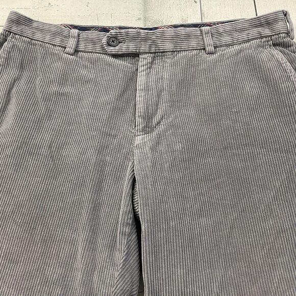 Brooks Brothers Men's W36 x L28 Gray Flat Front Heavyweight Corduroy Pants - Picture 3 of 8